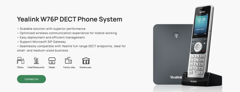 Yealink W76P Phone System